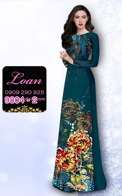 Vải áo dài hoa Cúc Đại Đóa