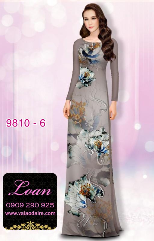 Vải áo dài hoa 3D