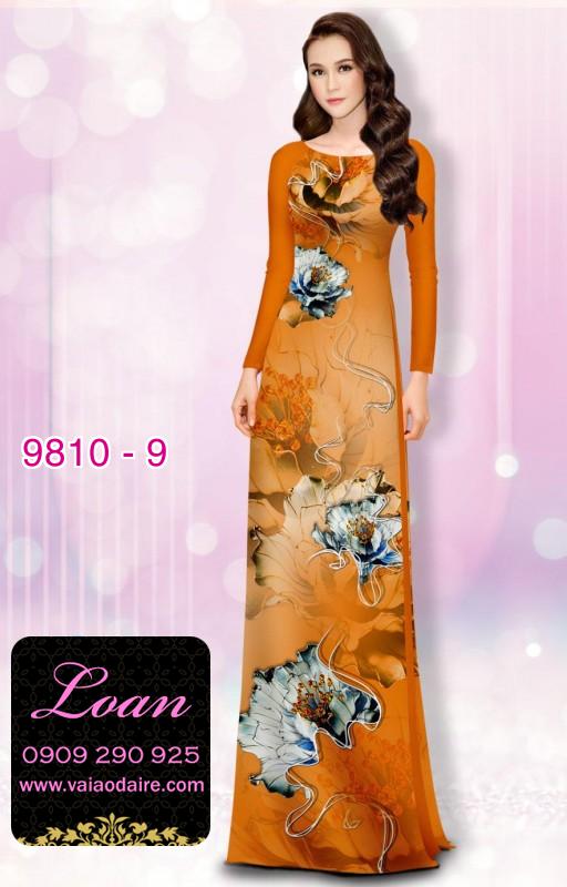 Vải áo dài hoa 3D