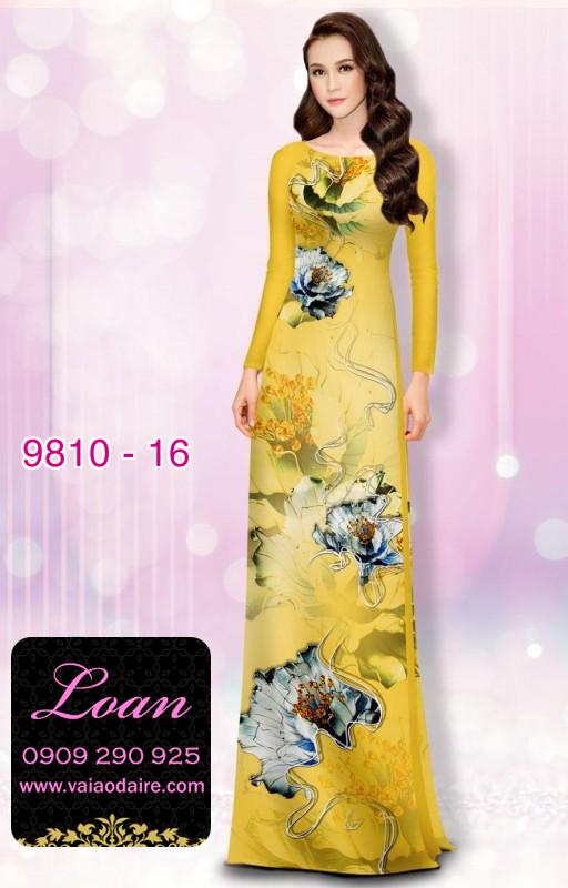 Vải áo dài hoa 3D