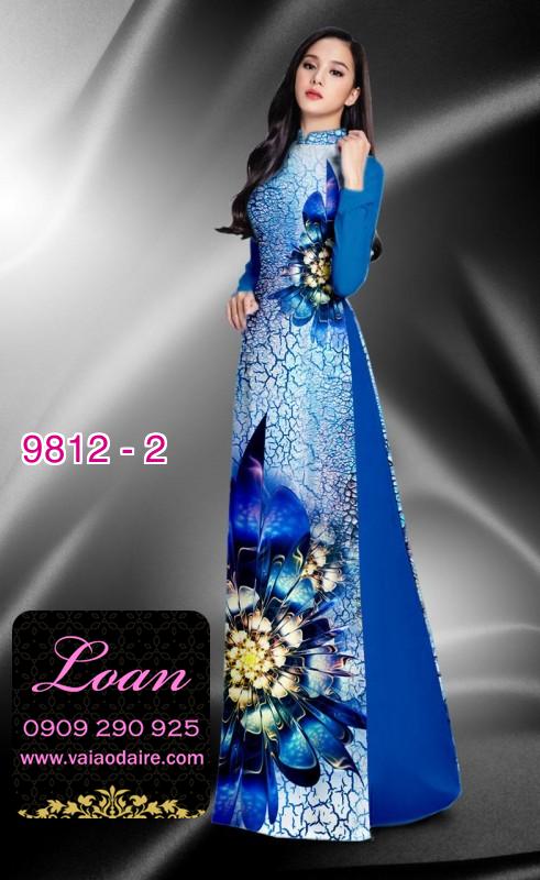 Vải áo dài hoa 3D