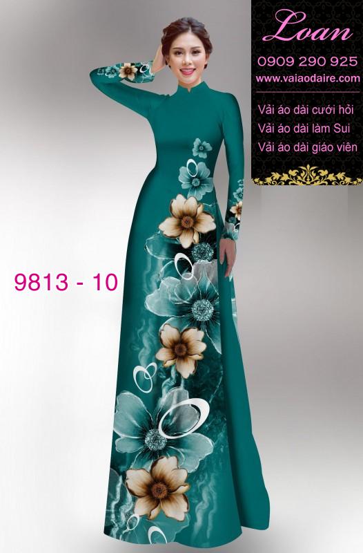 Vải áo dài hoa 3D Vải áo dài hoa 3D