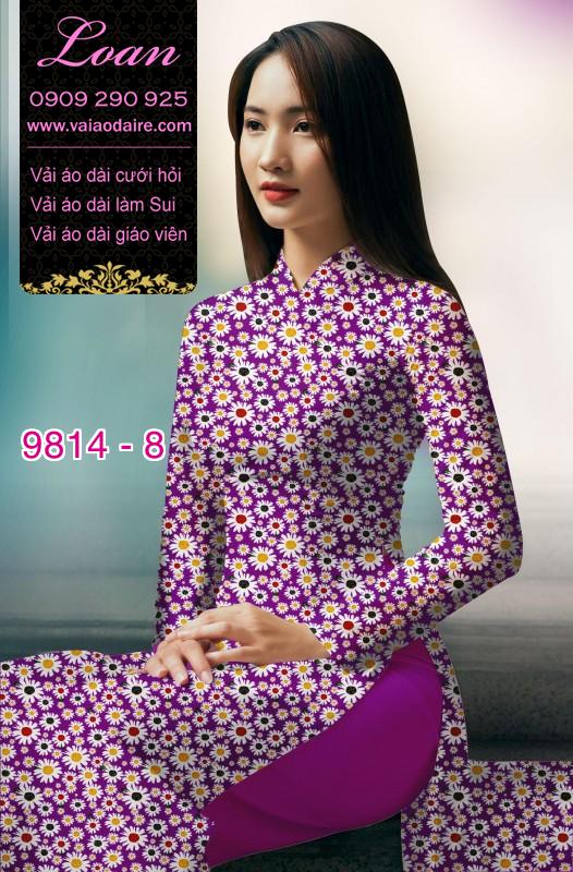 Vải áo dài hoa nhí
