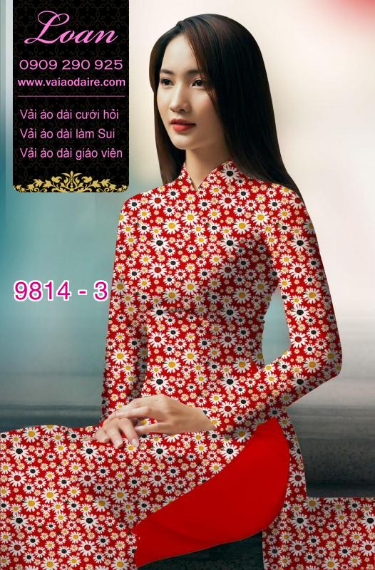 Vải áo dài hoa nhí
