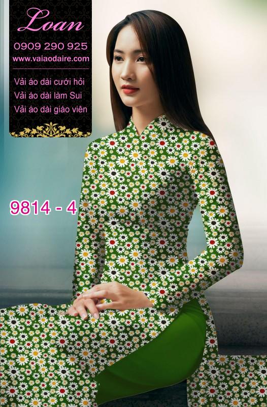 Vải áo dài hoa nhí