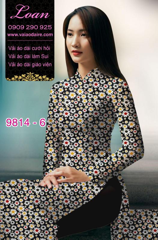 Vải áo dài hoa nhí