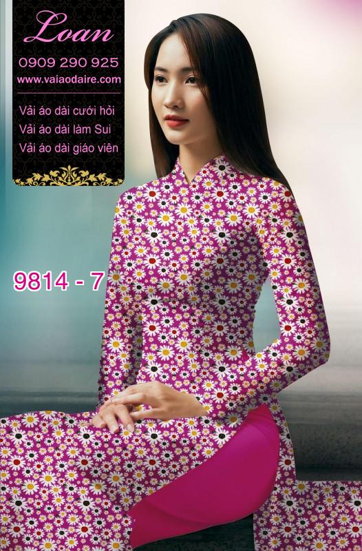 Vải áo dài hoa nhí