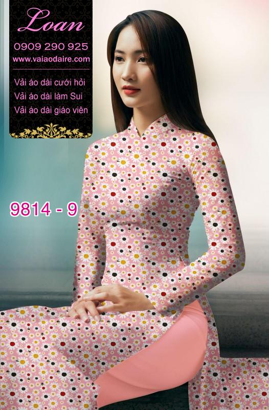 Vải áo dài hoa nhí