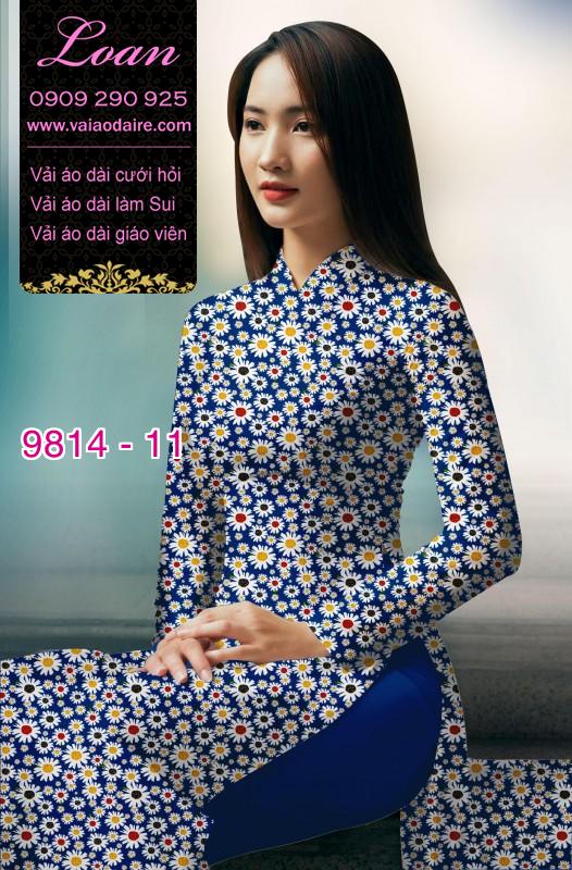 Vải áo dài hoa nhí