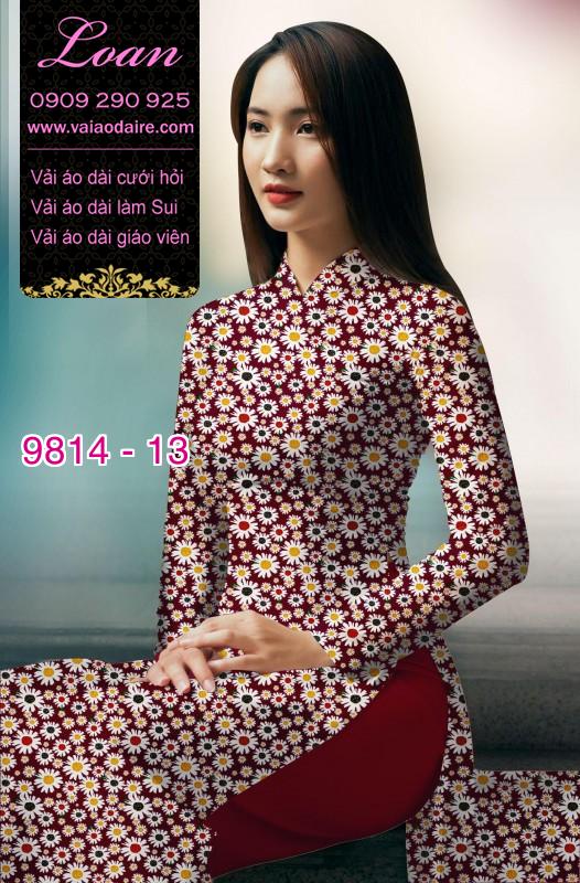 Vải áo dài hoa nhí
