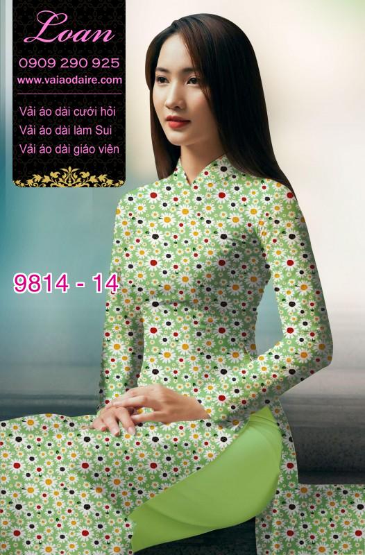 Vải áo dài hoa nhí