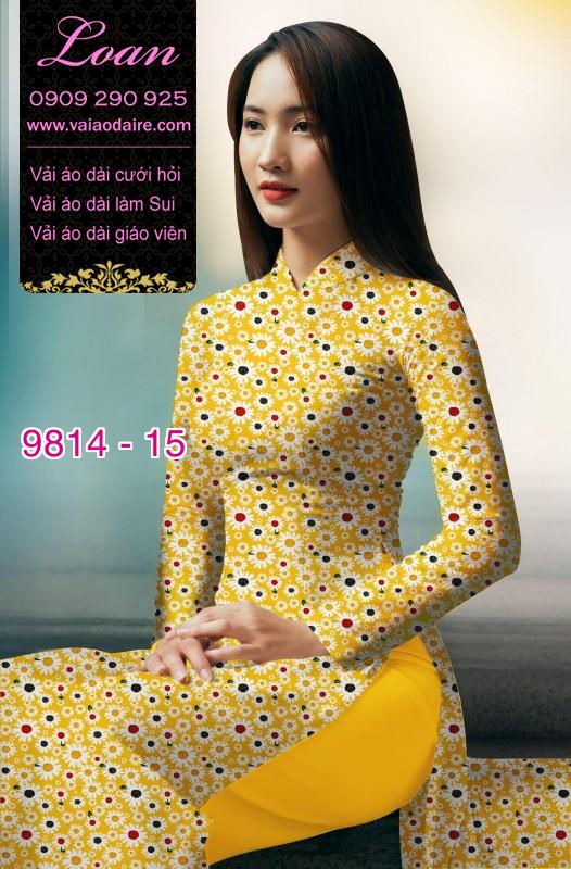 Vải áo dài hoa nhí