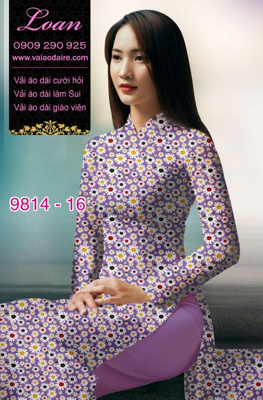 Vải áo dài hoa nhí