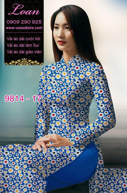 Vải áo dài hoa nhí