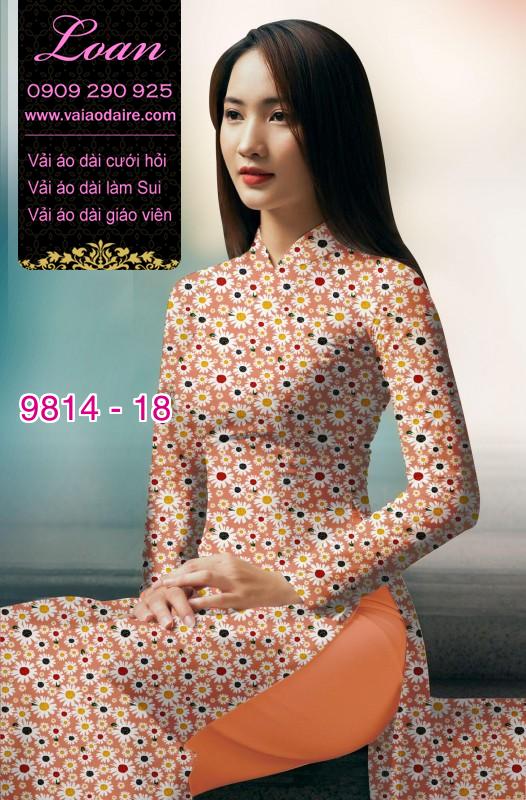 Vải áo dài hoa nhí