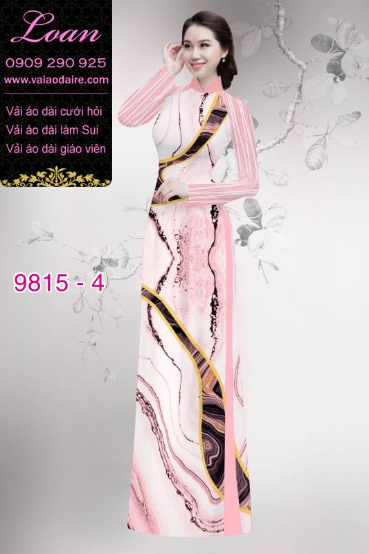 Vải áo dài hoa 3D