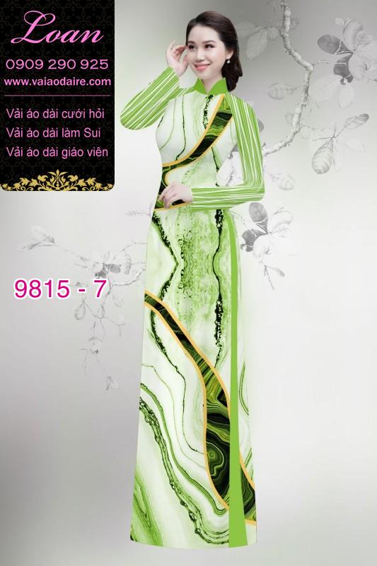 Vải áo dài hoa 3D