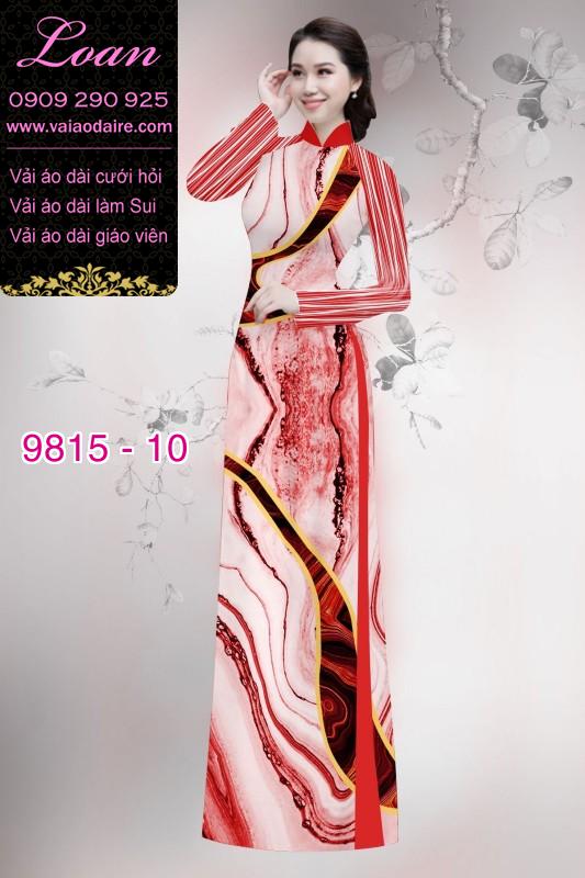 Vải áo dài hoa 3D