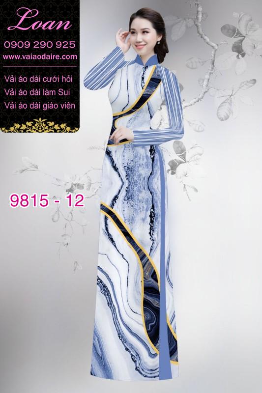 Vải áo dài hoa 3D