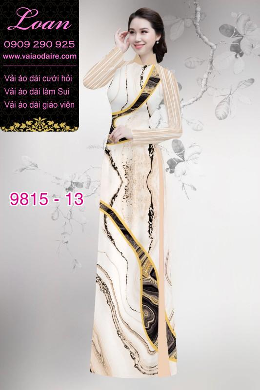 Vải áo dài hoa 3D