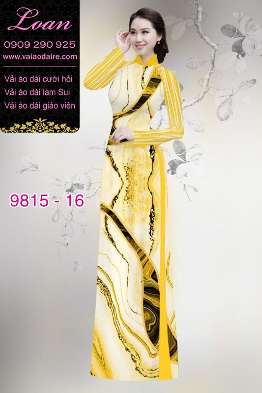 Vải áo dài hoa 3D