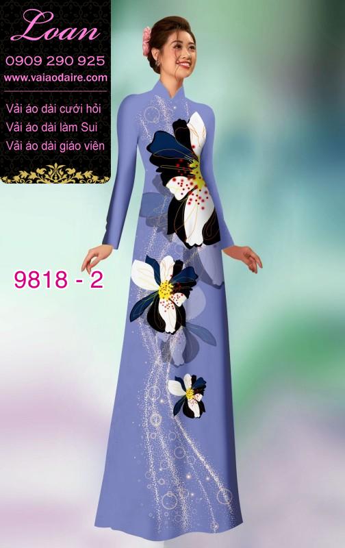 Vải áo dài hoa 3D Vải áo dài hoa 3D