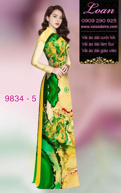 Vải áo dài hoa 3D