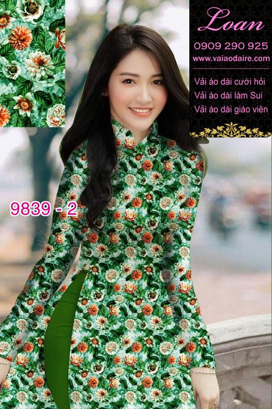 Vải áo dài hoa nhí