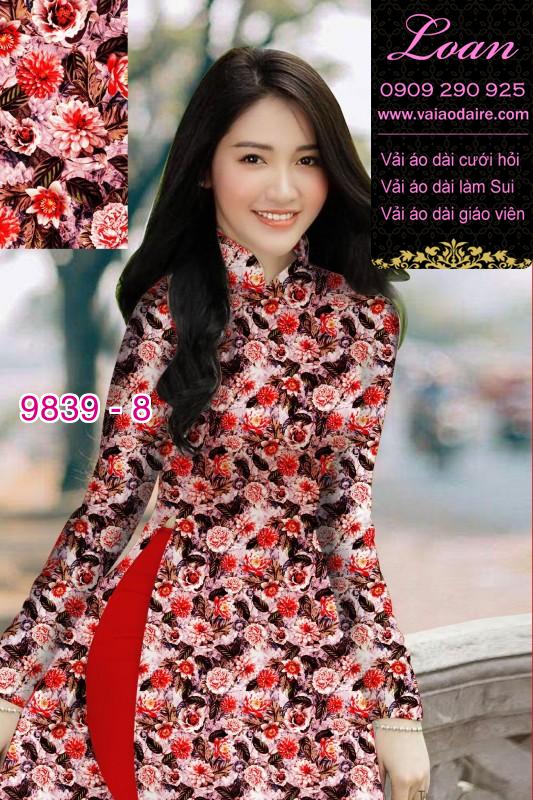 Vải áo dài hoa nhí