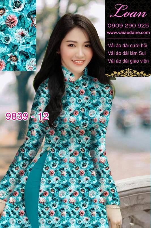 Vải áo dài hoa nhí