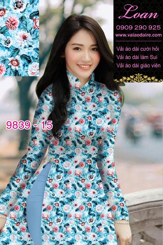 Vải áo dài hoa nhí