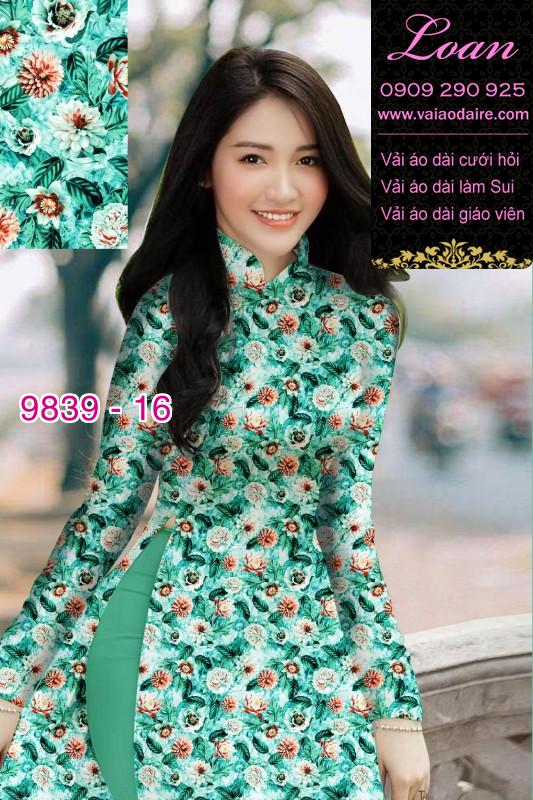 Vải áo dài hoa nhí