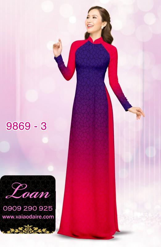 Vải áo dài hoa 3D Vải áo dài hoa 3D