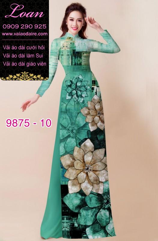 Vải áo dài hoa 3D Vải áo dài hoa 3D
