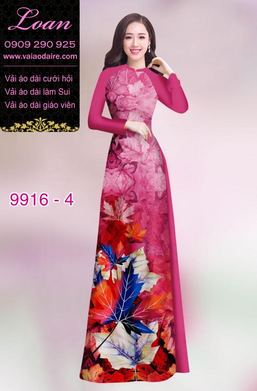 Vải áo dài hoa 3D