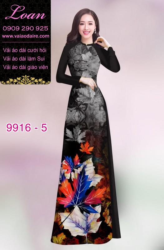 Vải áo dài hoa 3D
