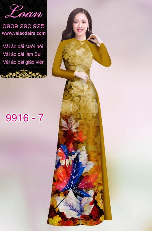 Vải áo dài hoa 3D