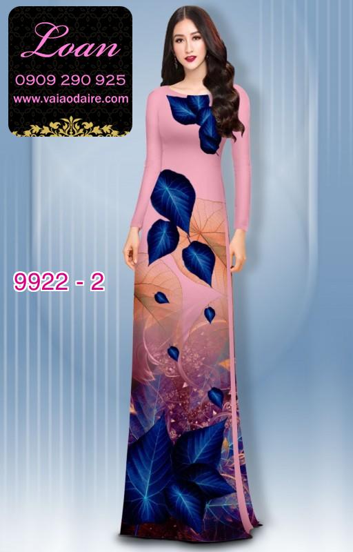 Vải áo dài hoa 3D