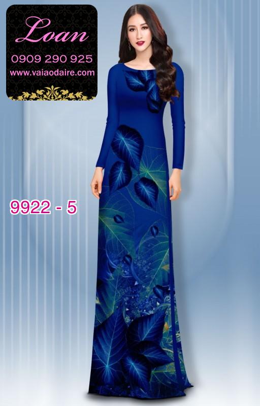Vải áo dài hoa 3D