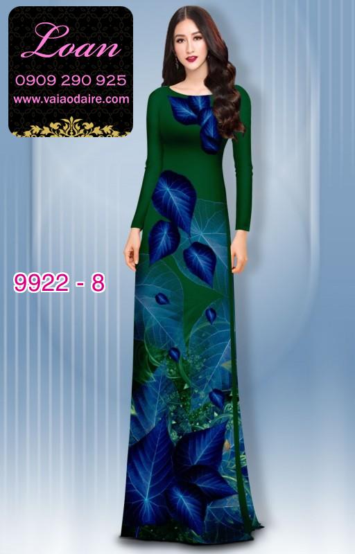 Vải áo dài hoa 3D