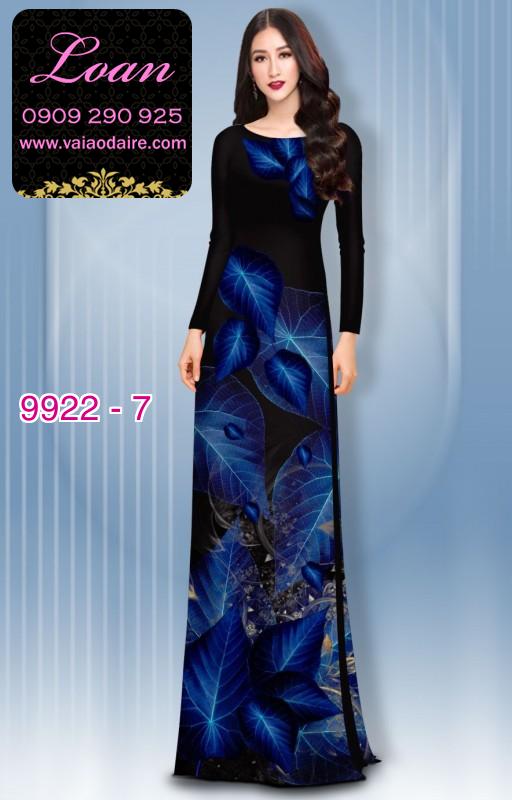 Vải áo dài hoa 3D