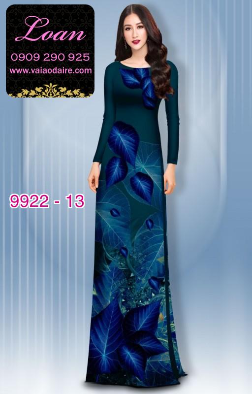 Vải áo dài hoa 3D