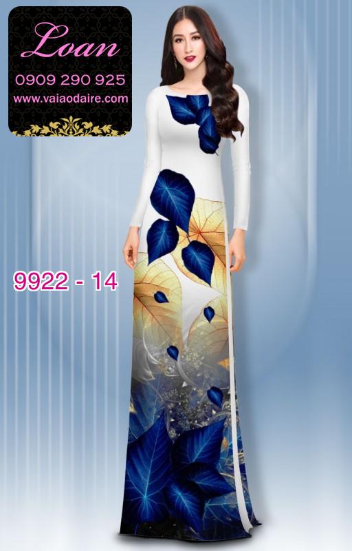 Vải áo dài hoa 3D