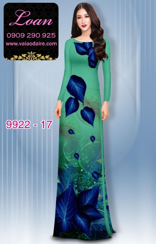 Vải áo dài hoa 3D