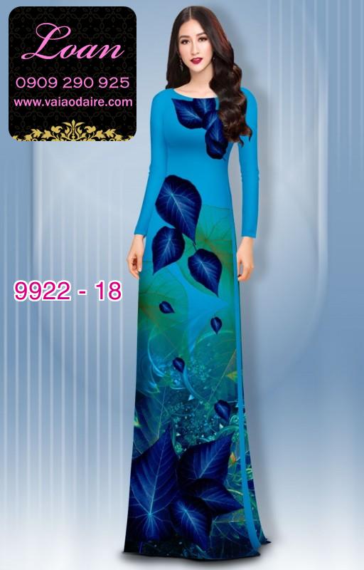 Vải áo dài hoa 3D