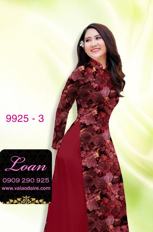 Vải áo dài hoa 3D