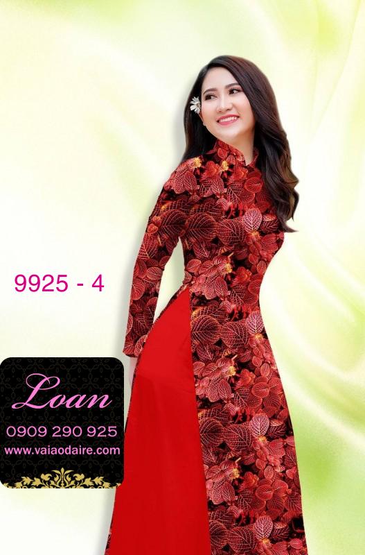 Vải áo dài hoa 3D