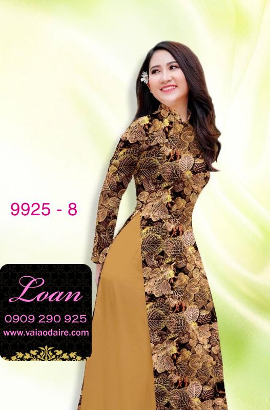 Vải áo dài hoa 3D
