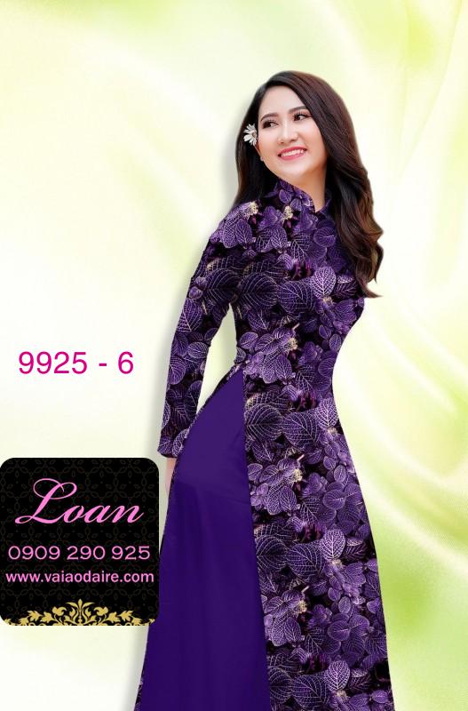 Vải áo dài hoa 3D