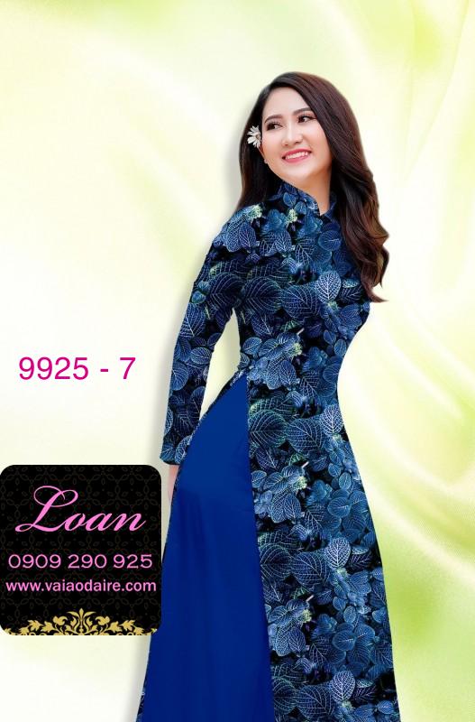 Vải áo dài hoa 3D